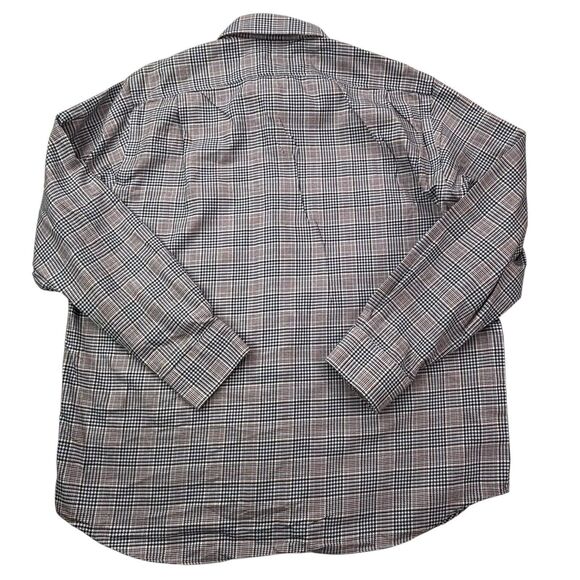 Hart Schaffner Marx Men's XL Plaid Long Sleeve Button Front Cotton Shirt - Picture 3 of 16